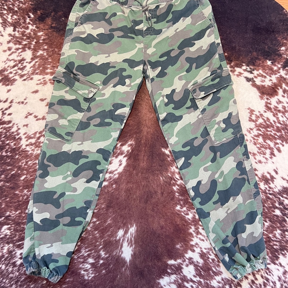 Camouflage Cargo Jogger Pants